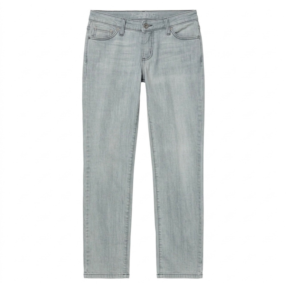 Plastic by GLY Light Wash Straight Leg Denim Jeans Blue Women Size 33x27.5